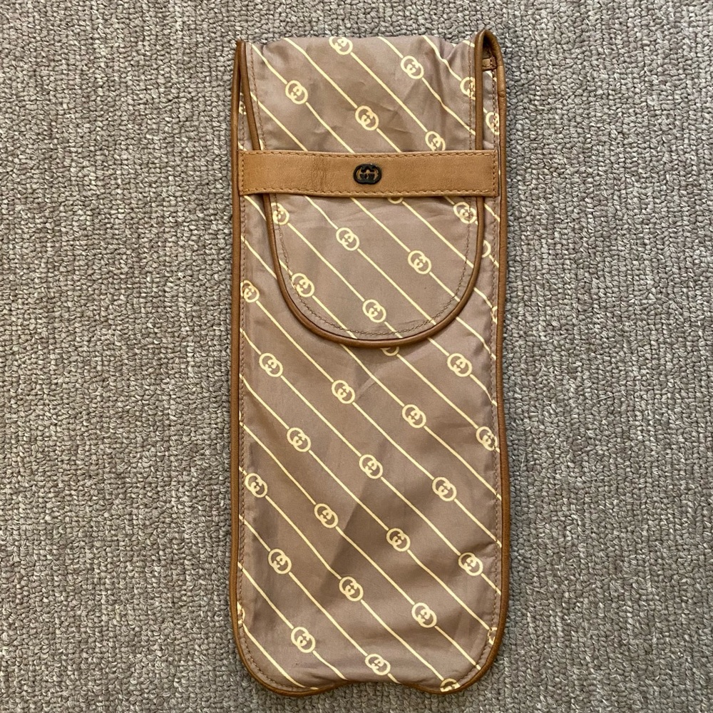 Gucci Pouch Rare Travel Small Tie Holder GG Case Accessories Bag Mens Womens